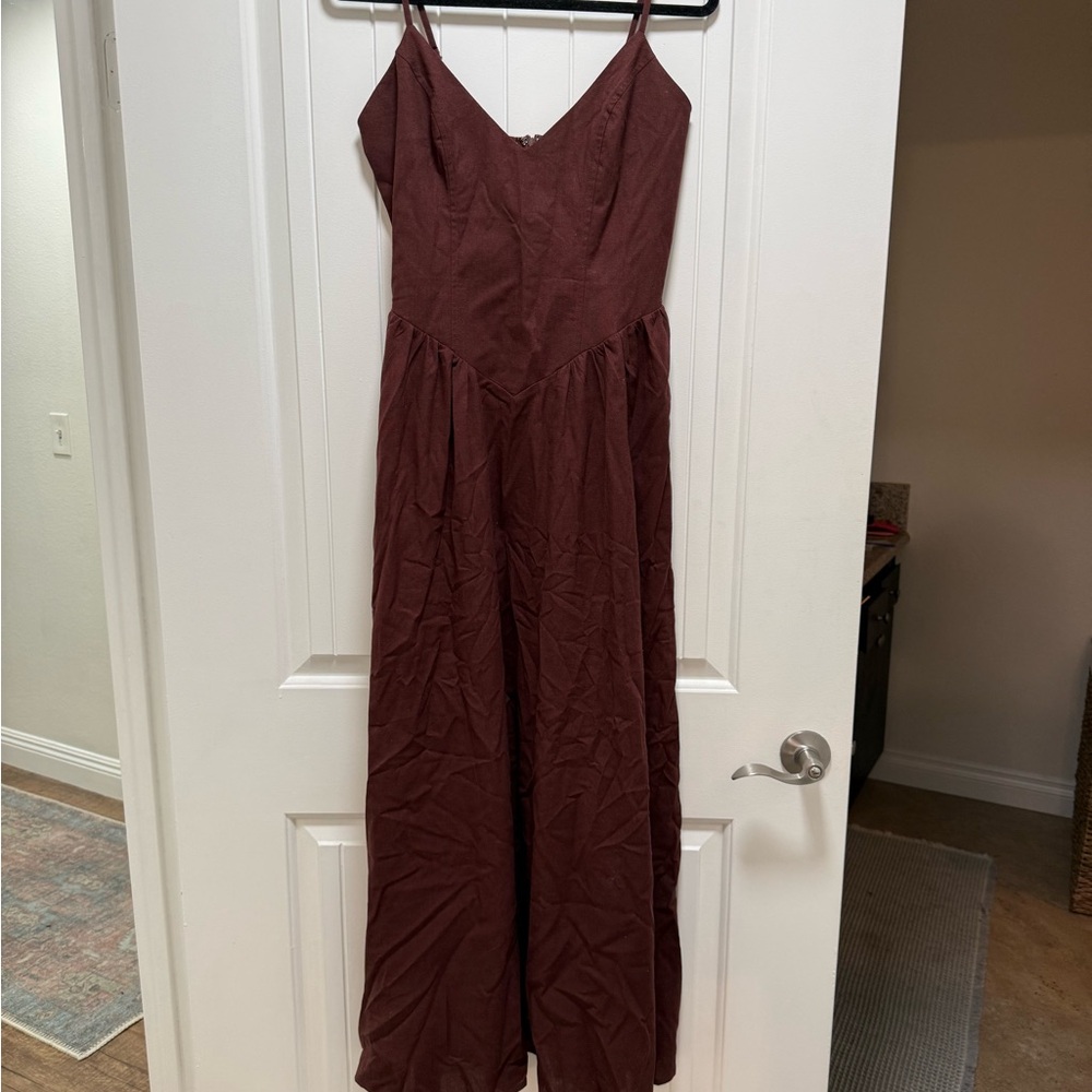 Runaway The Label - Zephy Maxi Dress in Brown - Picture 7 of 7